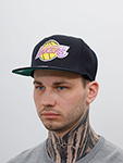 Бейсболка MITCHELL NESS арт. HHSS2976-LALYYPPPBLCK Los Angeles Lakers NBA (черный)